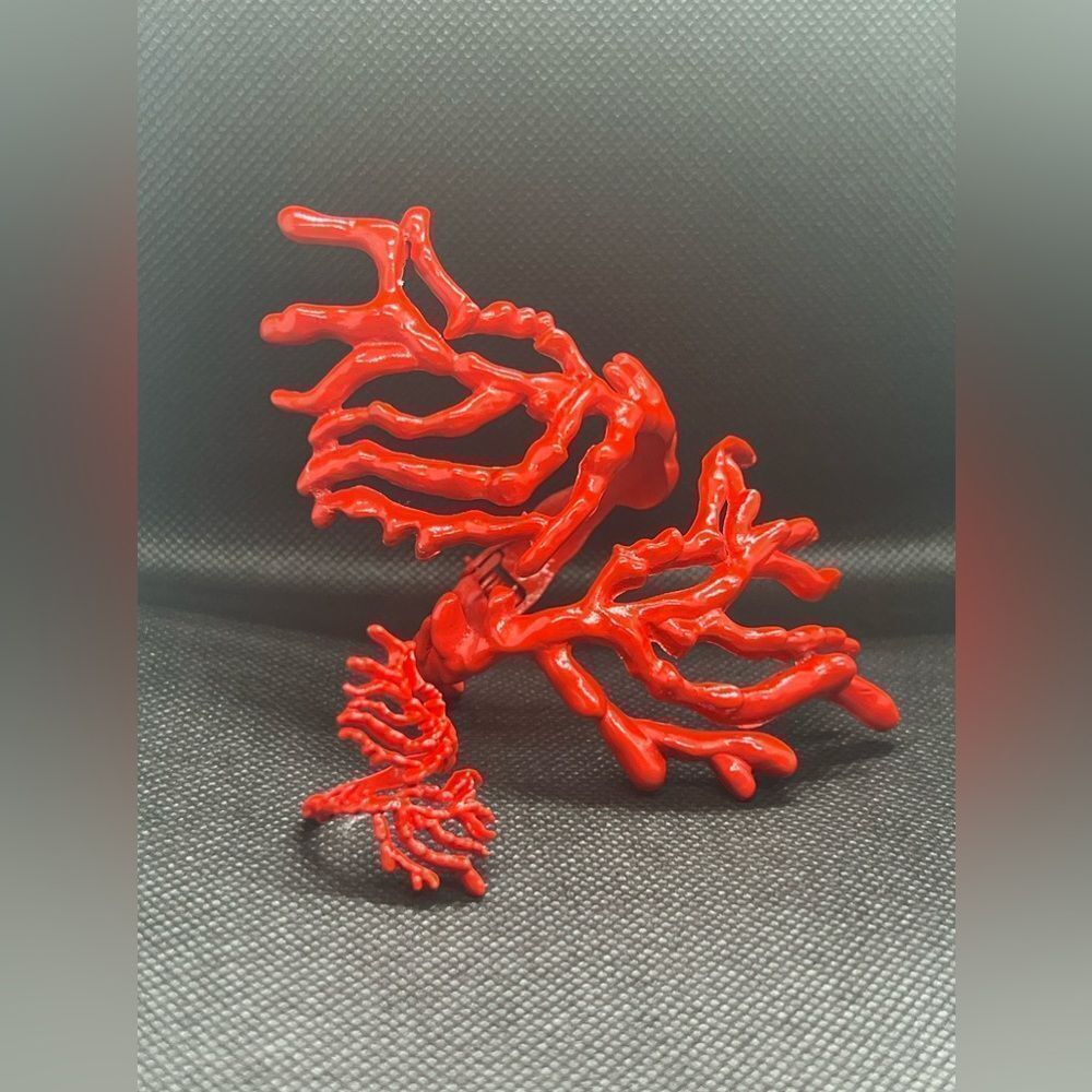Zara Miro’s Coral Abstraction Bracelet and Ring Set-Bold And Unique - Picture 10 of 13
